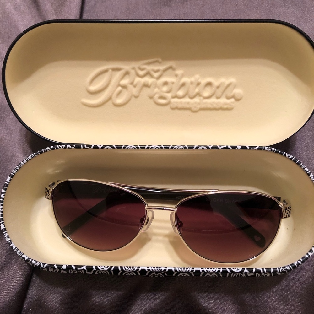 Brighton Sugar Shack Female Aviator Style Sunglasses-Chocolate. New/never worn.